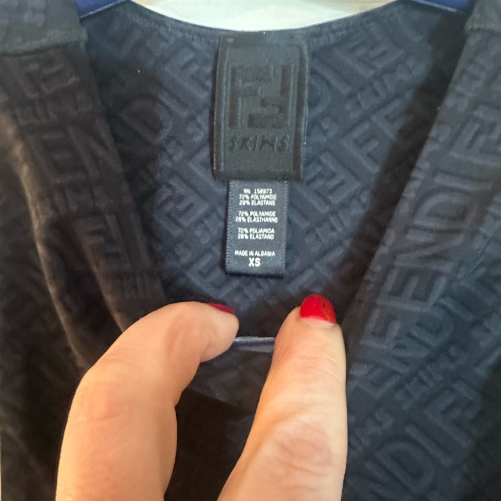 Fendi Black Monogram Sleeveless Top - Picture 2 of 6